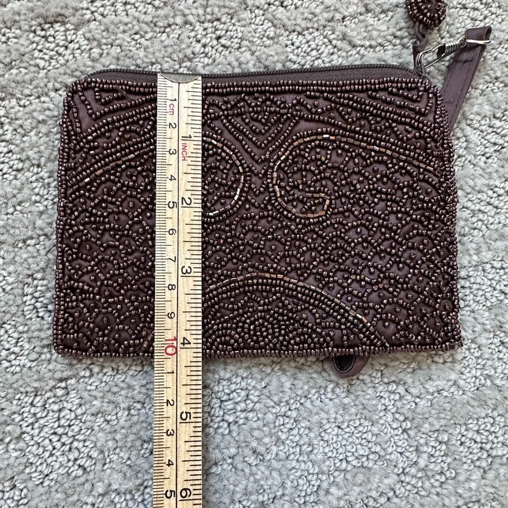 Elegant Beaded Handbag and Wristlet